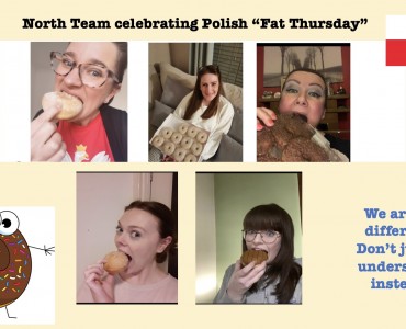 North Team Celebrates Polish "Fat Thursday"